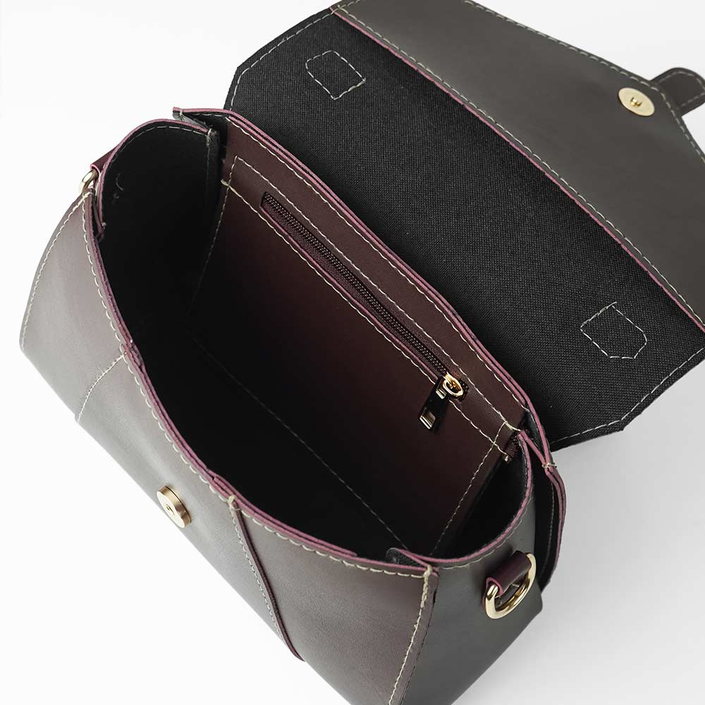 Ellina Burgundy Handbag