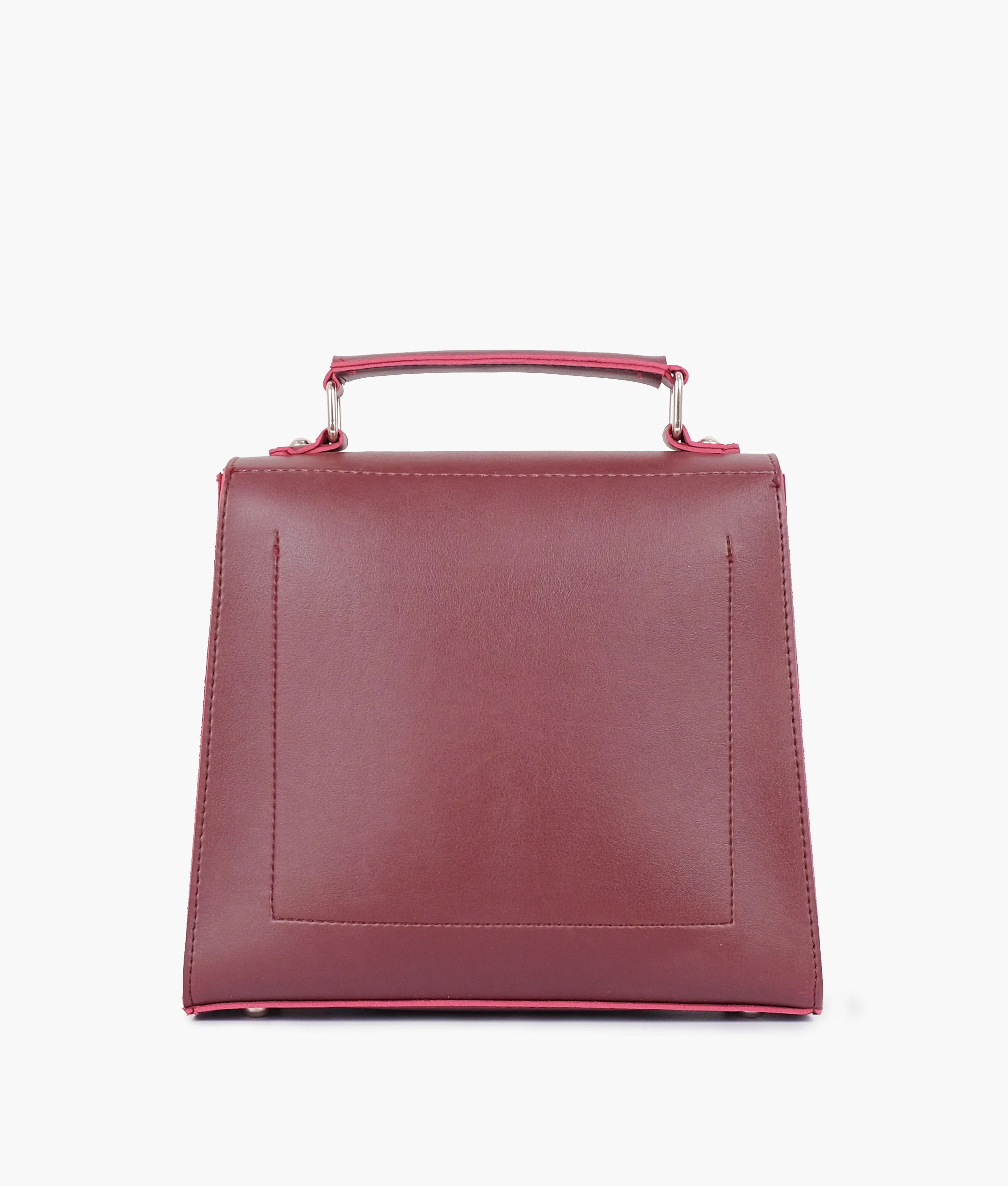 Arlet Push-Lock Messenger Bag Maroon