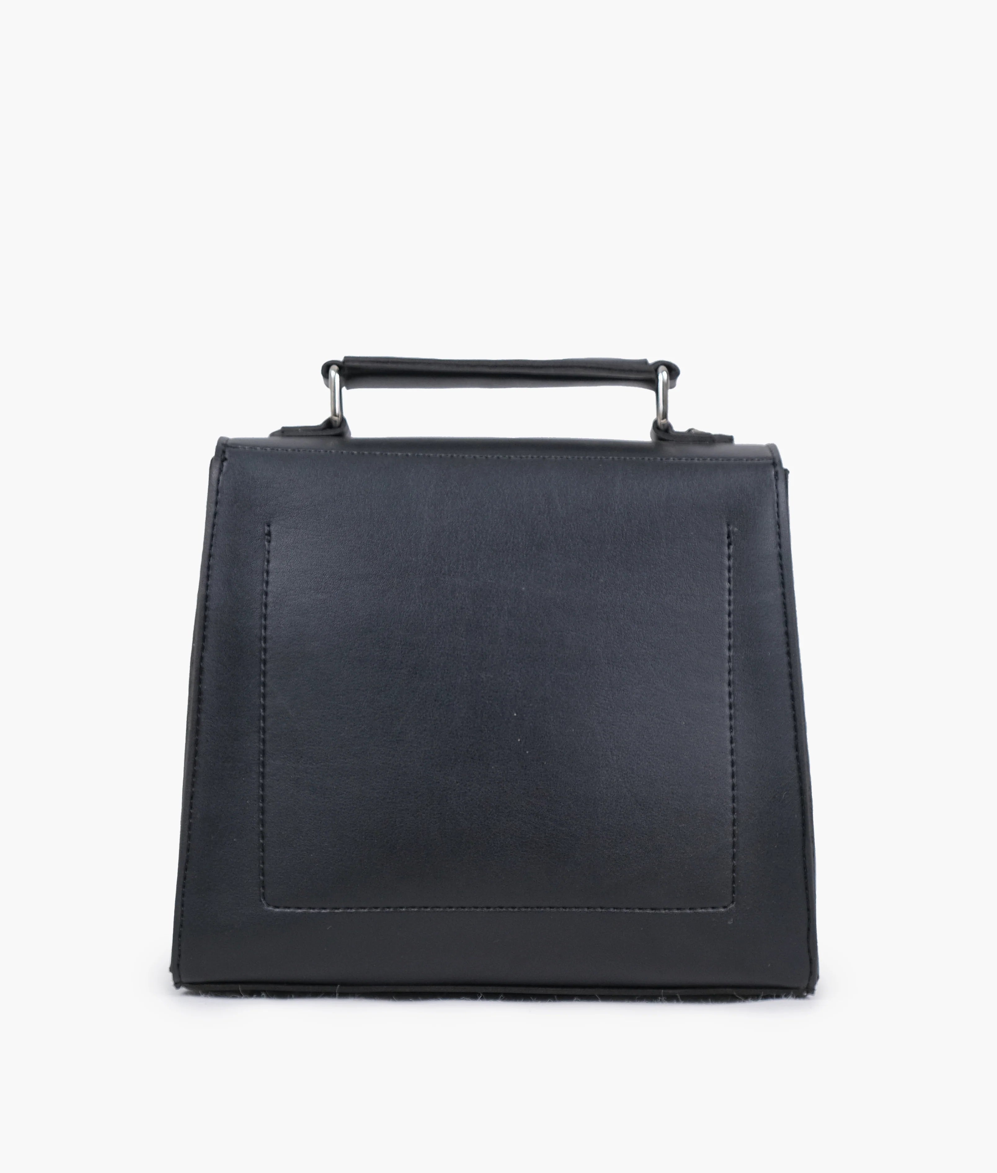 Arlet Push-Lock Messenger Bag Black