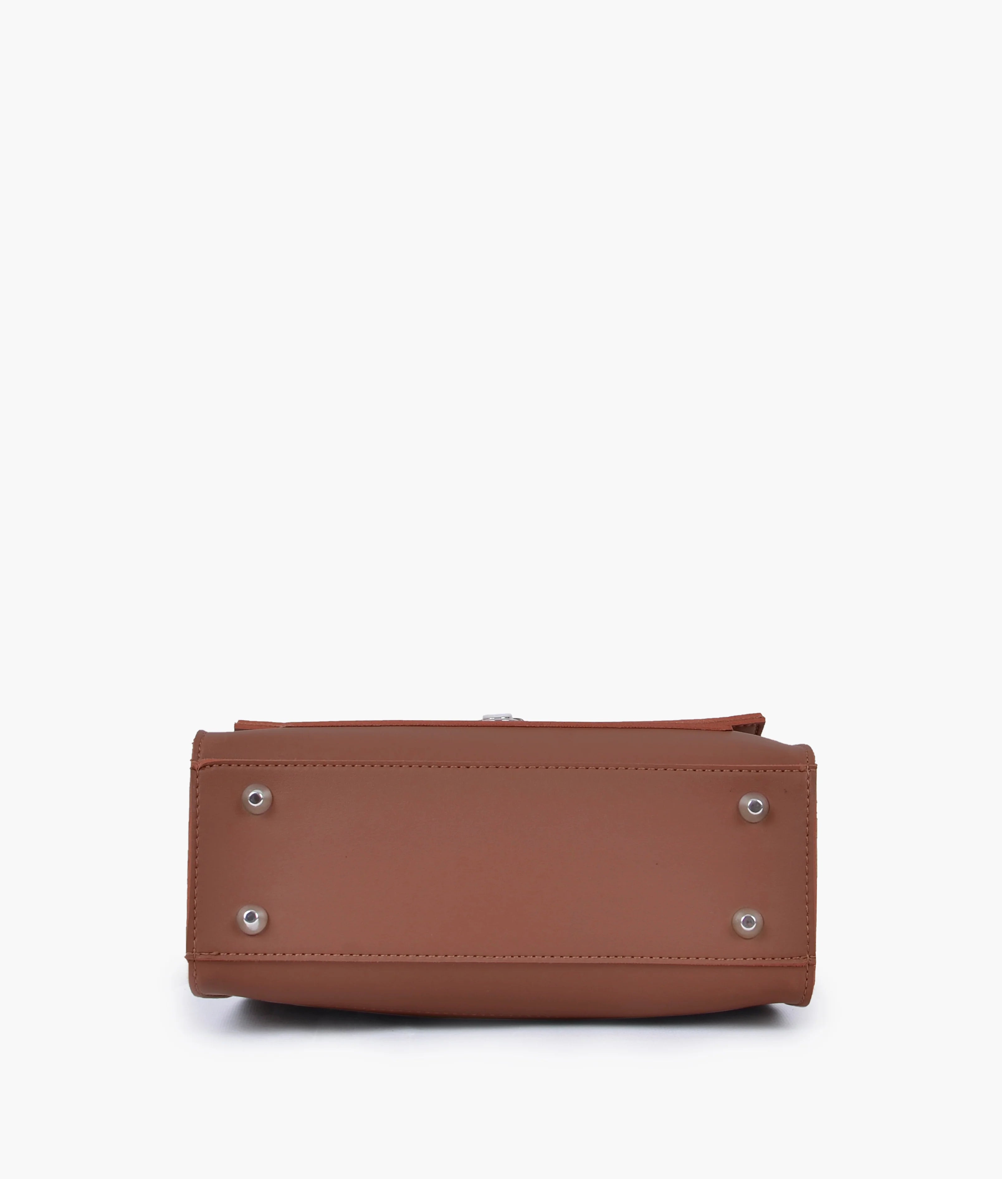 Arlet Push-Lock Messenger Bag Brown