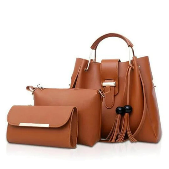 Breeze 3 IN 1 PIECE  BROWN HANDBAG