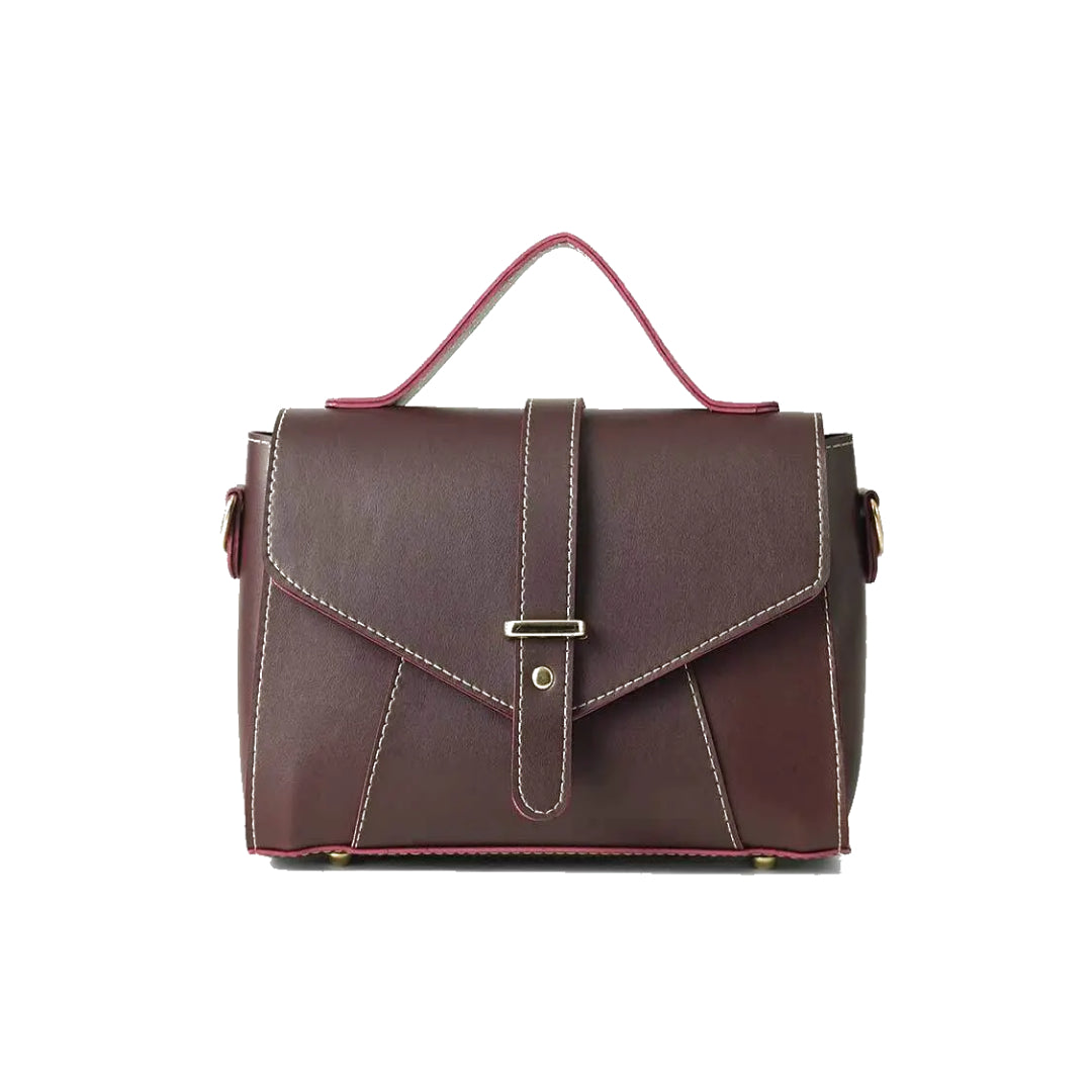 Ellina Burgundy Handbag