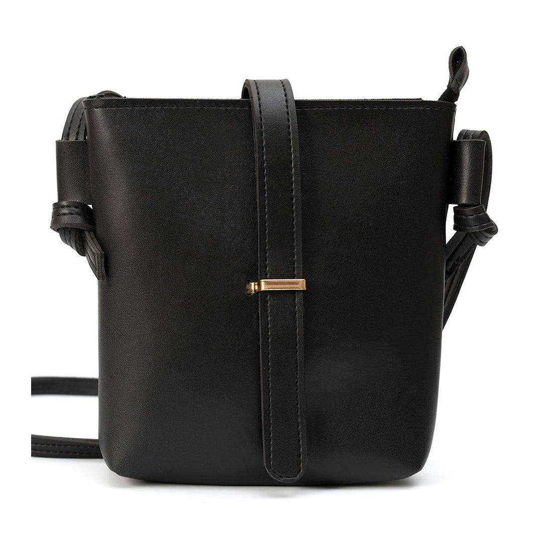 Emelia Cross Body Bucket Bag - (CLBLK)