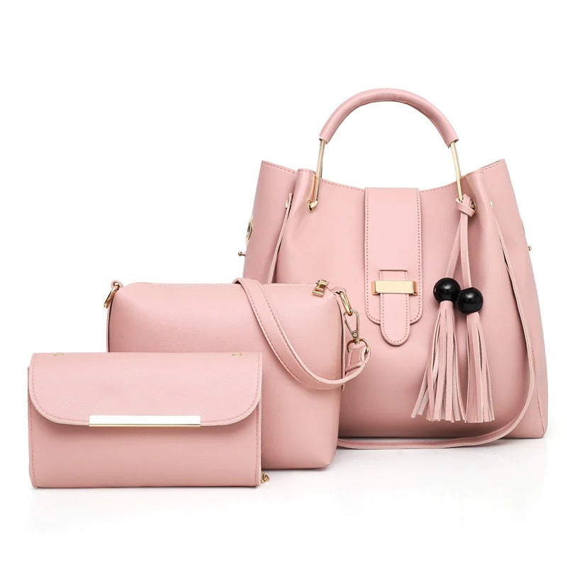 Breeze 3 IN 1 PIECE PINK HANDBAG