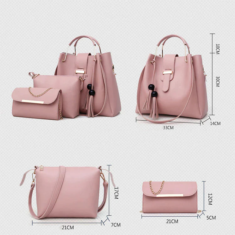 Breeze 3 IN 1 PIECE PINK HANDBAG