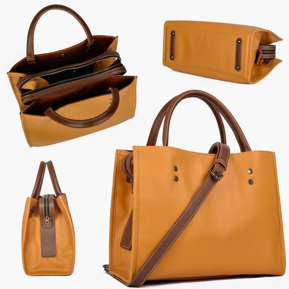 Arya Mustard Handbag - Vuchetti