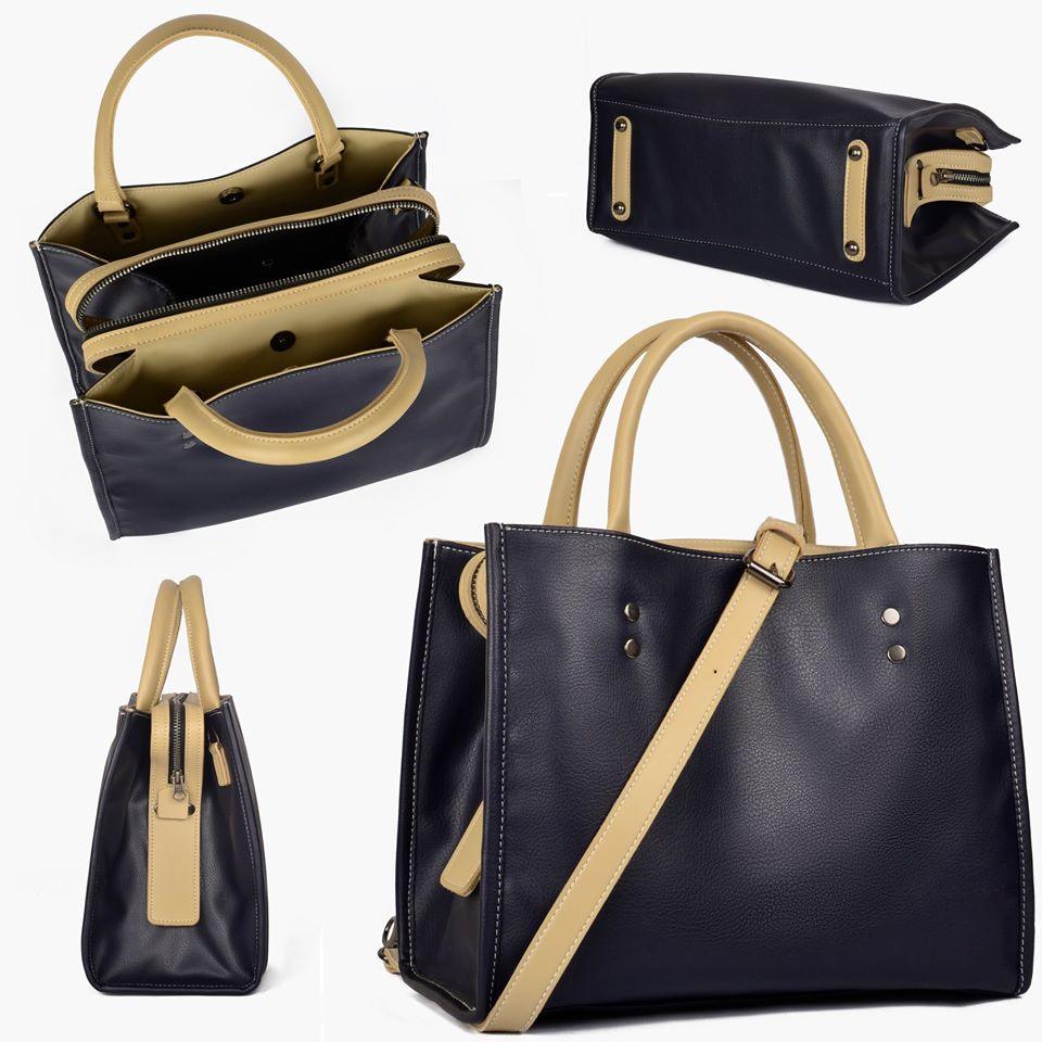 Arya Navy Blue Handbag - Vuchetti