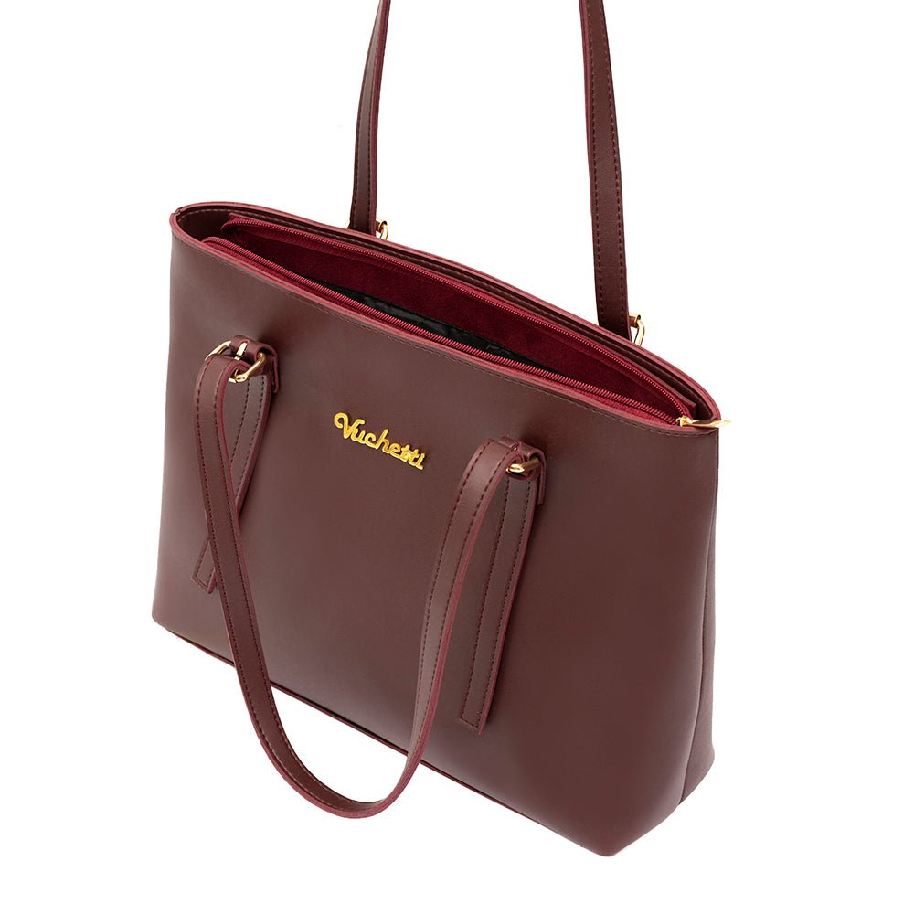 Lisa Maroon Handbag