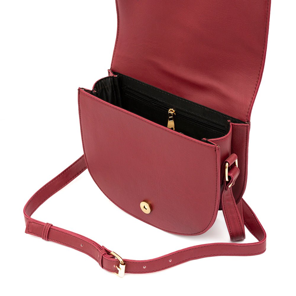 Sacha Maroon Handbag