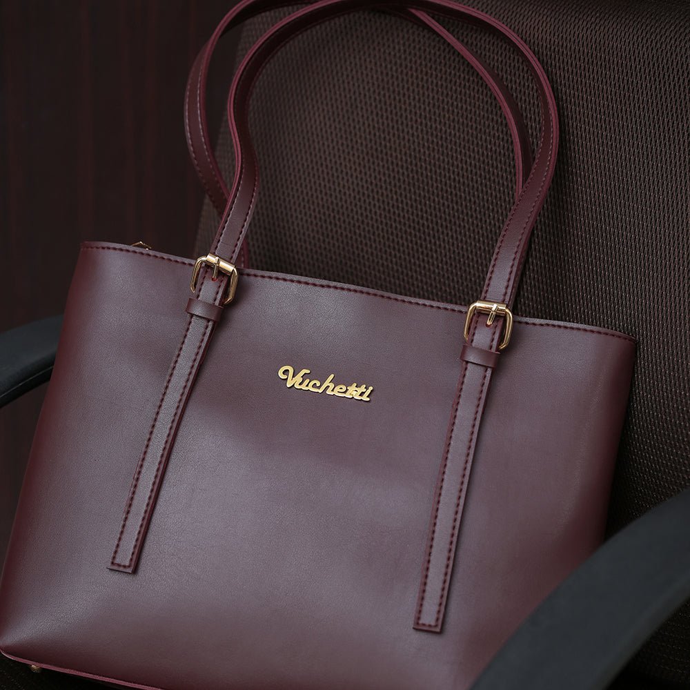 Lisa Maroon Handbag