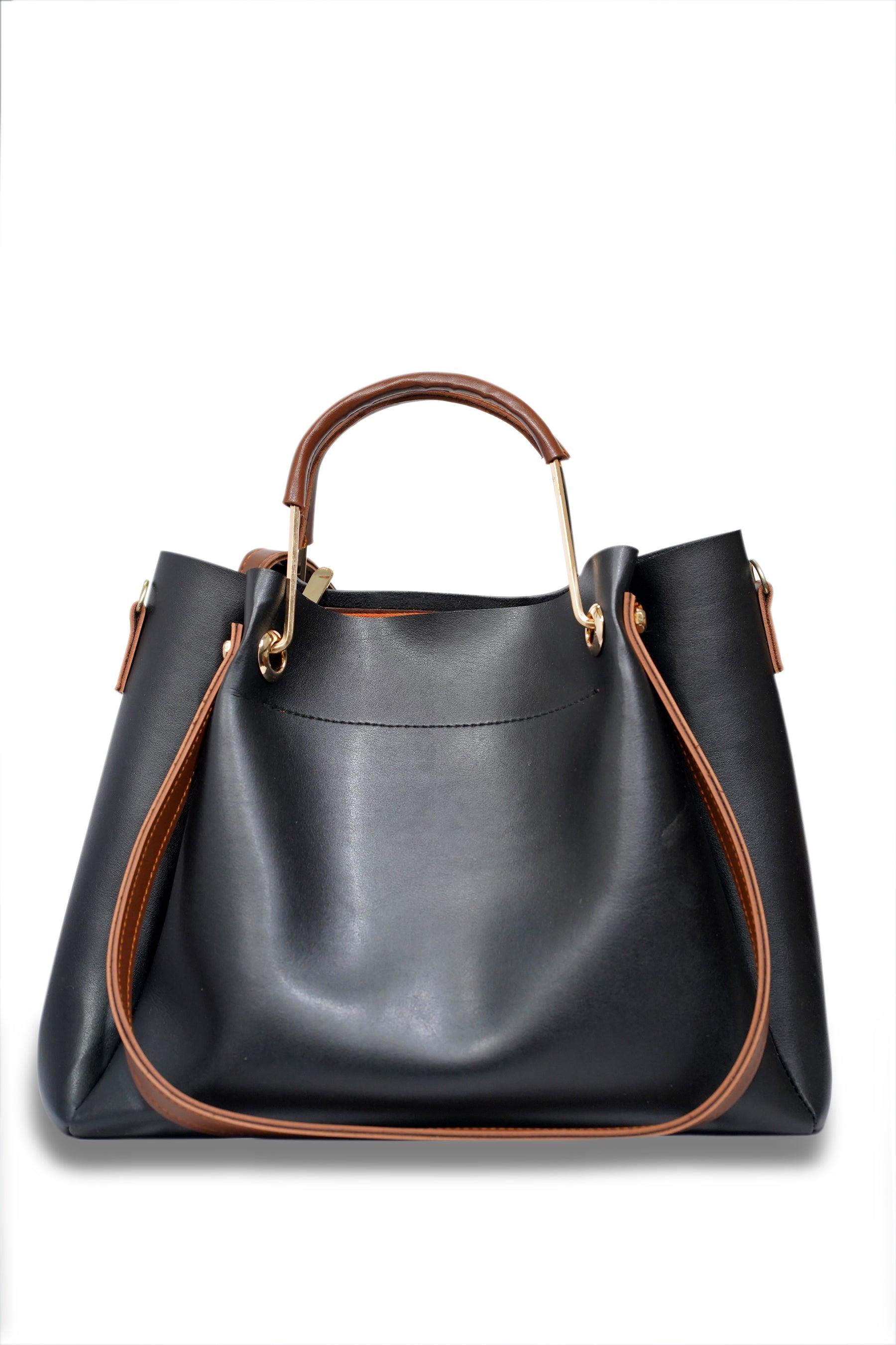 Austin Black Shoulder Bag - Vuchetti