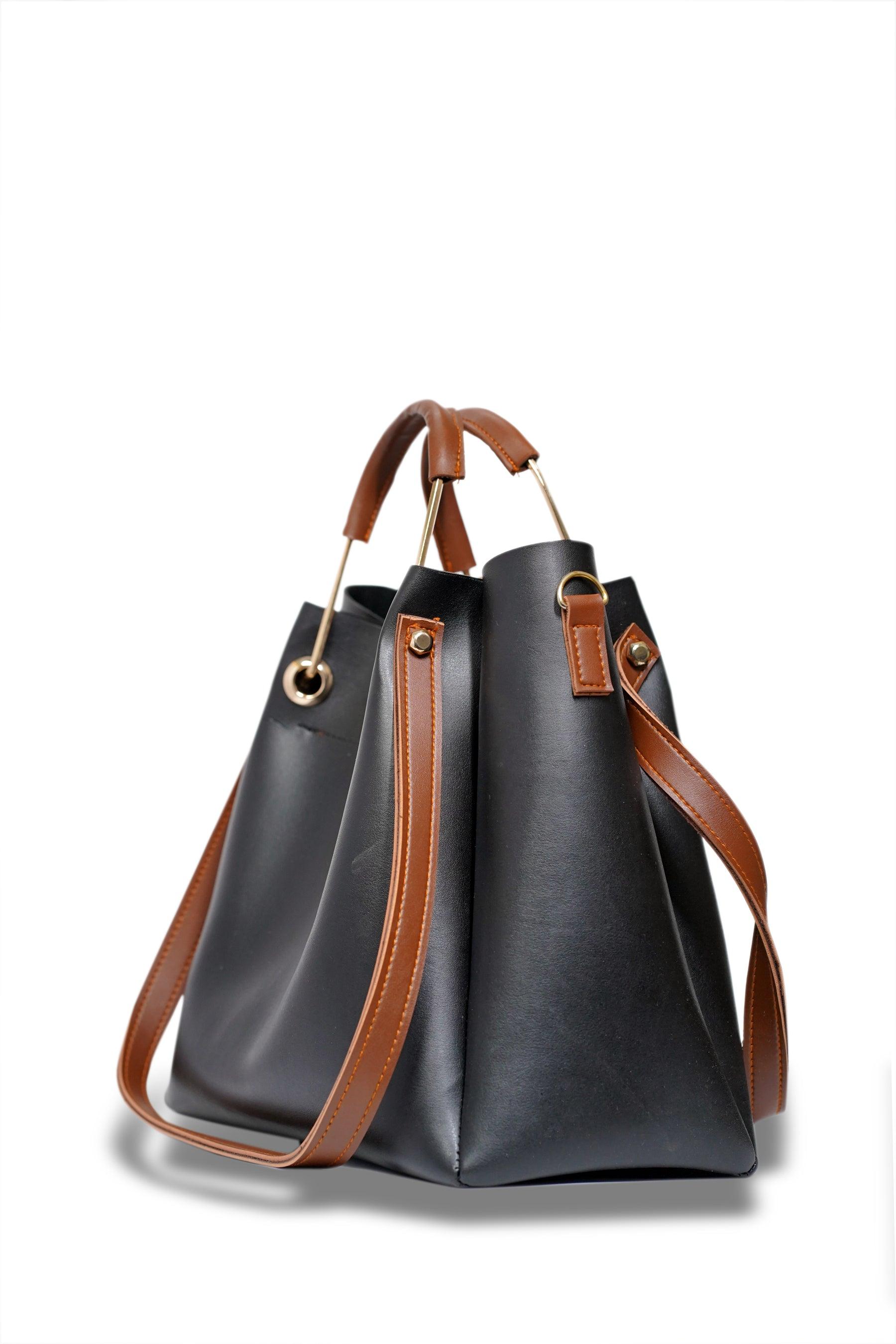 Austin Black Shoulder Bag - Vuchetti