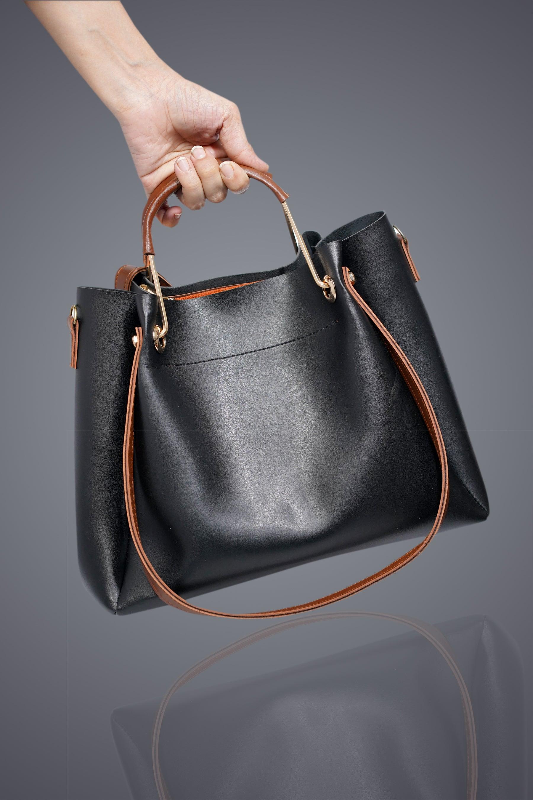 Austin Black Shoulder Bag - Vuchetti