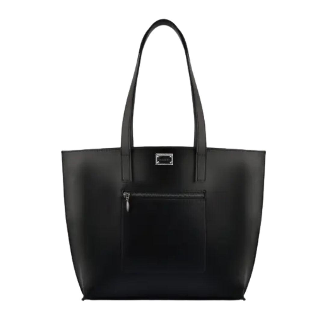 Emmily Black long handle tote bag - Vuchetti