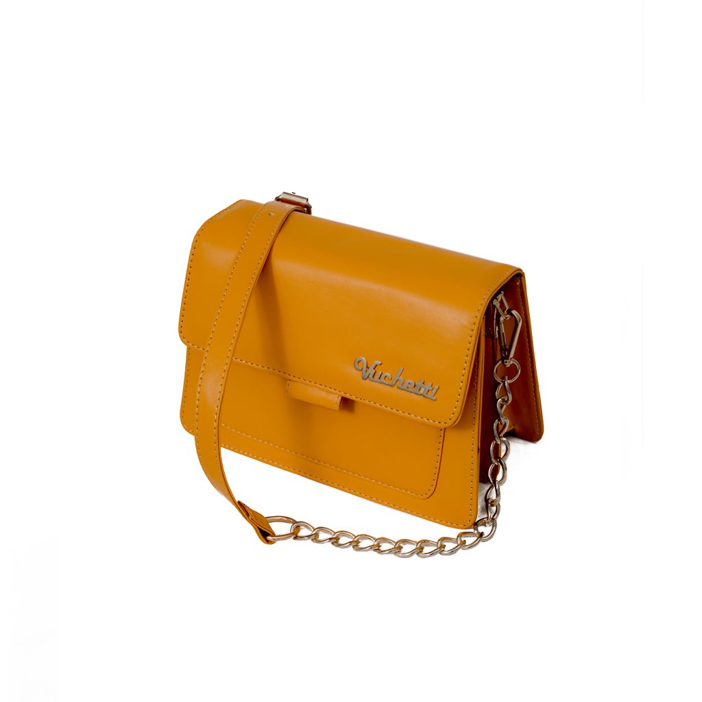 Julia Mustard Handbag - Vuchetti