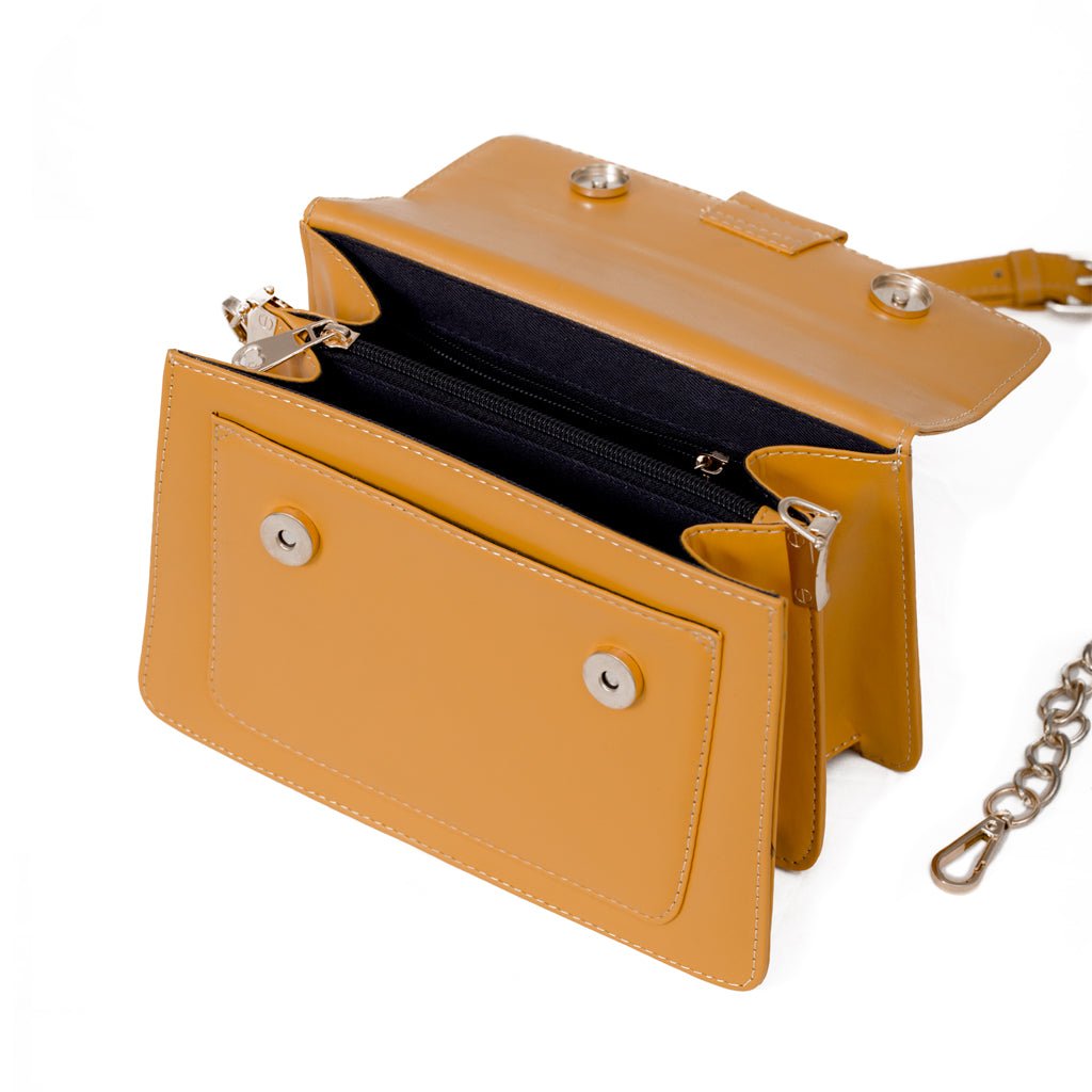 Julia Mustard Handbag - Vuchetti