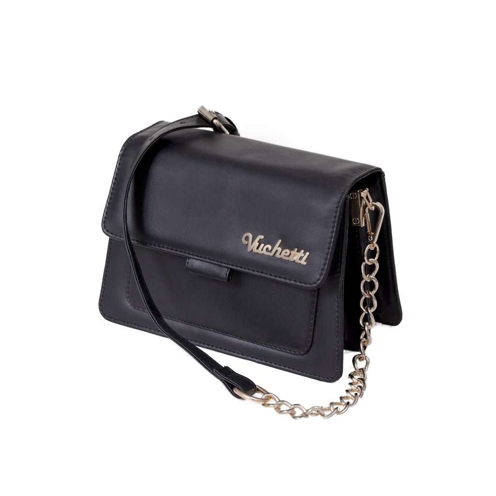 Julia Black Handbag - Vuchetti